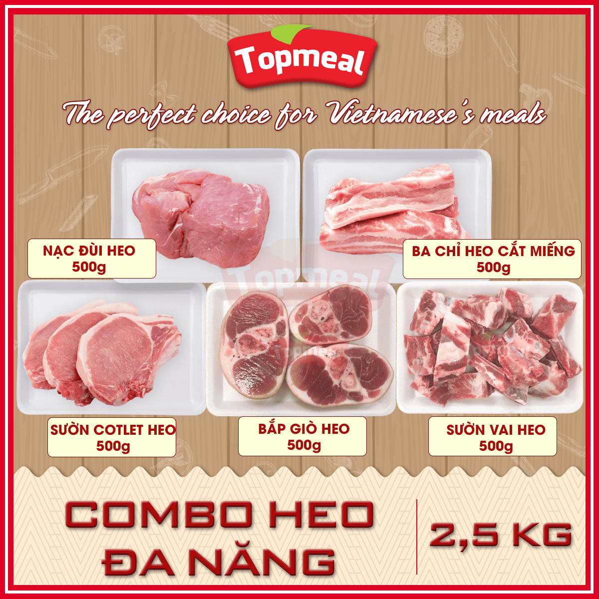 HCM - Combo Heo đa năng giá tốt Topmeal - [Giảm 50k phí Ship cho đơn 300k + Voucher 20k]