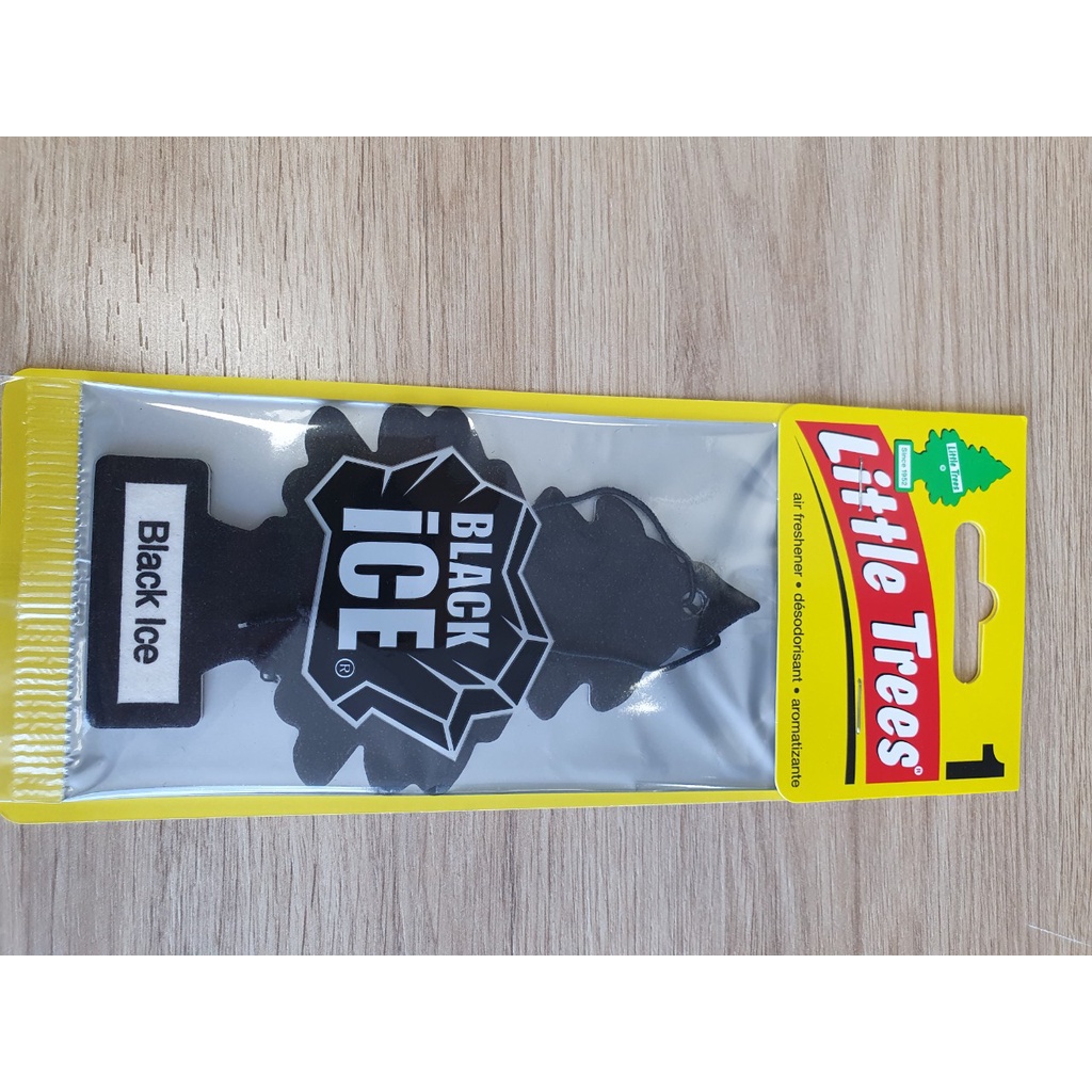 Giấy thơm cây thông khử mùi LITTLE TREES (Black Ice /lá cờ mỹ/ hương vani)