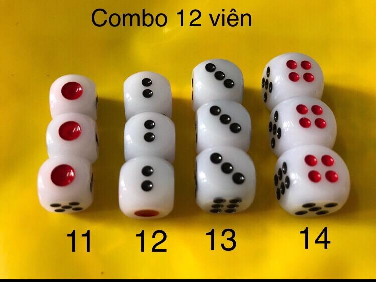 Xí ngầu 12 viên - 11ly+12ly+13ly+14ly