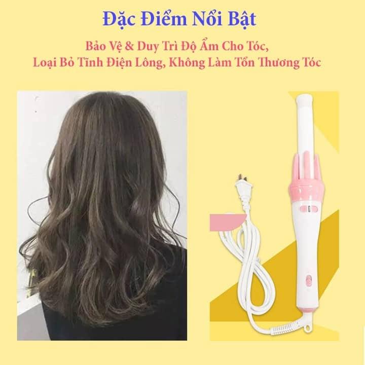 [MÁY UỐN TÓC THẦN THÁNH] MÁY UỐN TÓC XOAY 360 TỰ ĐỘNG