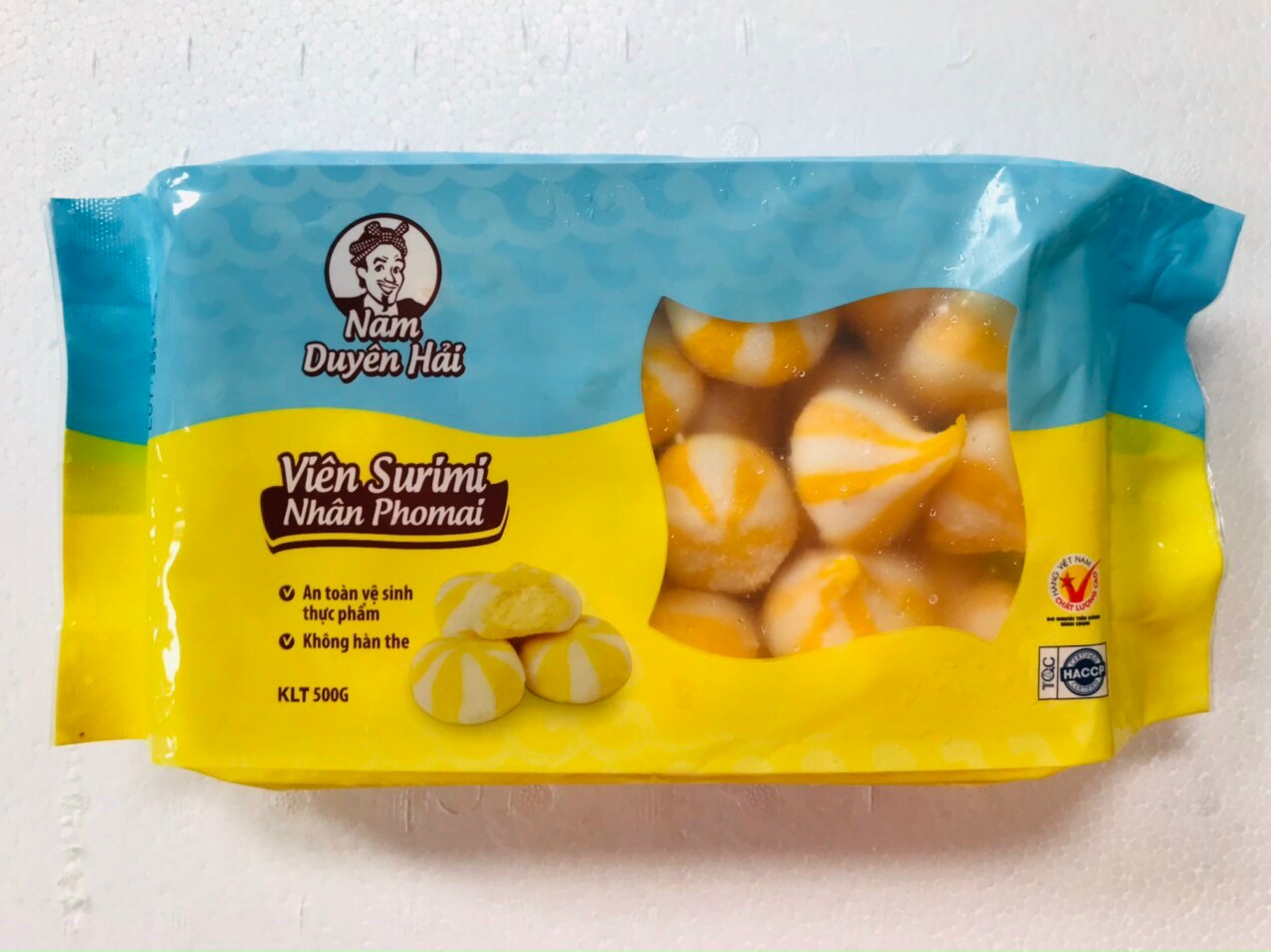 Viên surimi Nam Duyên Hải nhân trứng cá, phô mai, mayonnaies 500gr
