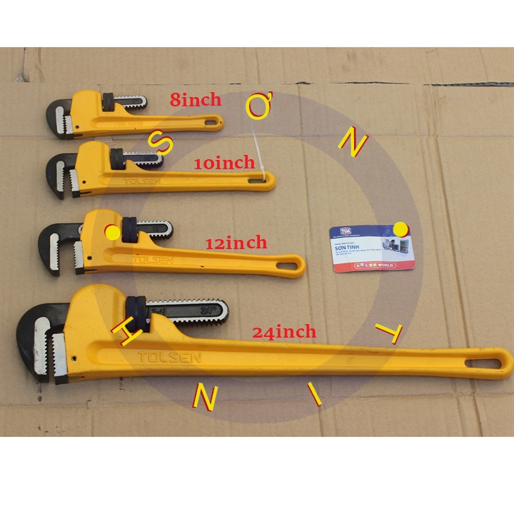 Mỏ lết răng 8'' 10'' 12'' tolsen 10231 10232 10233