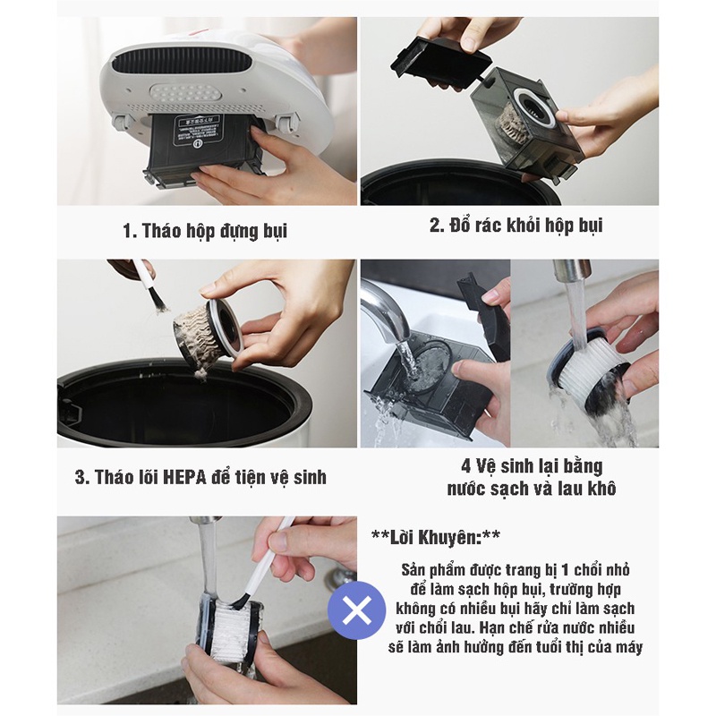 Máy Hút Bụi Giường Nệm  Diệt Khuẩn Deerma CM800