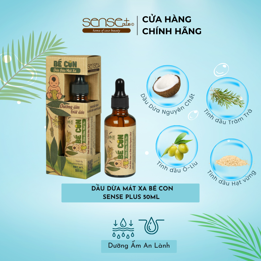 Dầu Dừa Mát-xa Bé Con Sense Plus