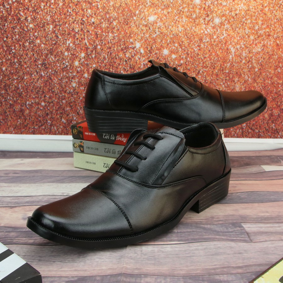 Giày tây nam thân đen đế đen có dây TS313 Tronshop ( Shopgiayvinagiare)