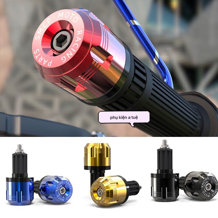Gù Tay Lái Moto Nhôm CNC [ 1 đôi ]