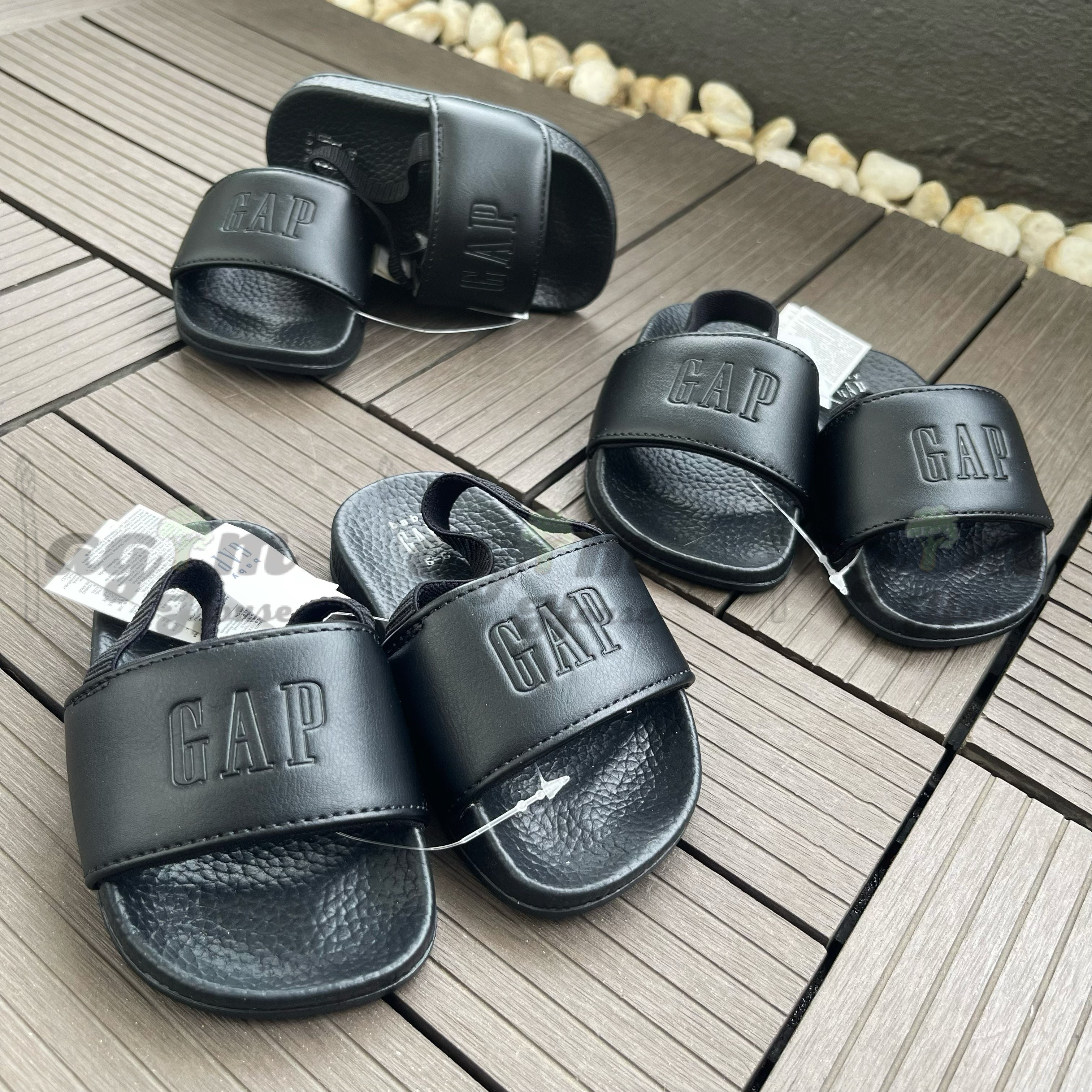 Auth Dép sandal Gap đen auth cho bé trai chân từ 12 đến 16cm - Lagim House