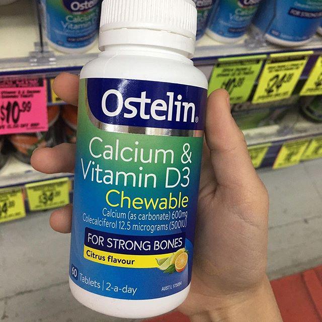 Viên Uống Canxi và Vitamin D3 Cho Bà Bầu Ostelin 130 Viên - Úc