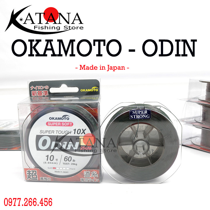 [HCM]Cước Câu Okamoto ODIN - Chính hãng cuộn 250m