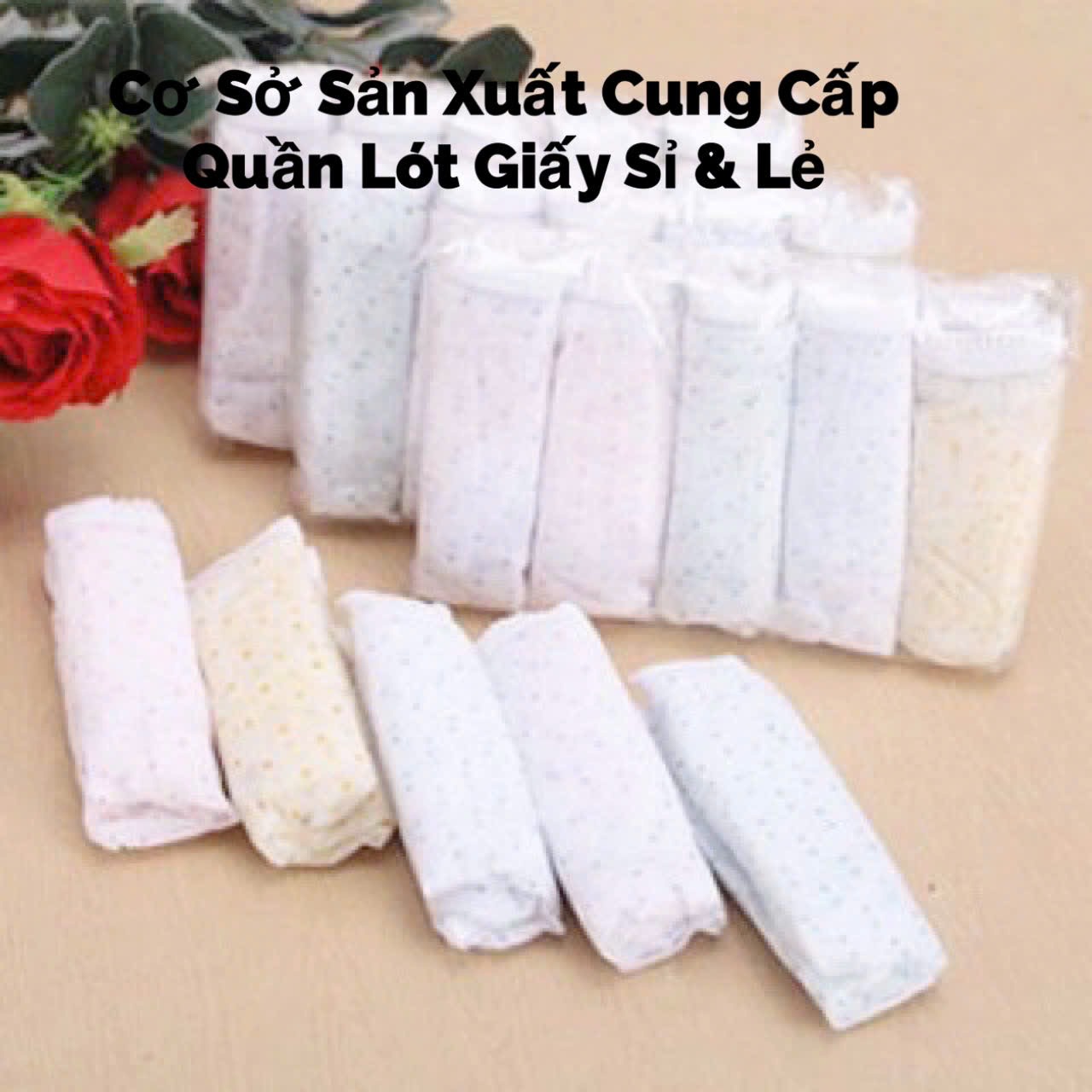 Quần Lót Giấy MAMA sử dụng 1 lần 1 gói 5 chiếc (MSP: Đáy Liền - 1lớp đáy)