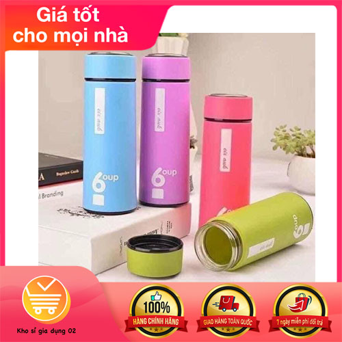 BÌNH GIỮ NHIỆT 2 LỚP 6 OUP  THỦY TINH 450ml
