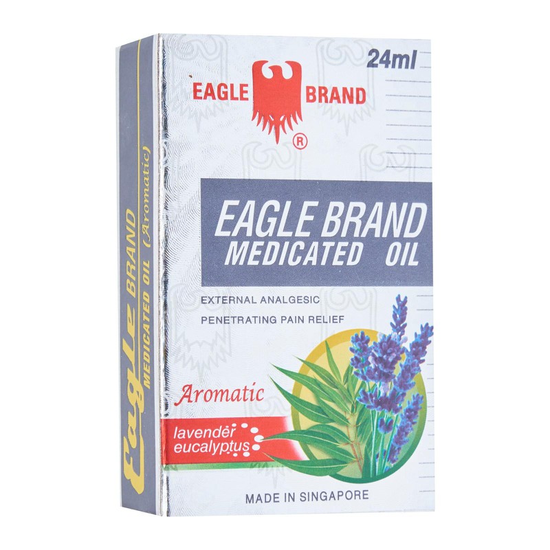 [HCM]Dầu Gió Trắng 2 Nắp [Lavender] Eagle Brand [Mỹ] 24ML