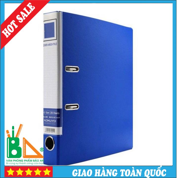 File còng bật kokuyo 5cm 2 còng a4, f4 - bìa đựng tài liệu - văn phòng phẩm bảo an