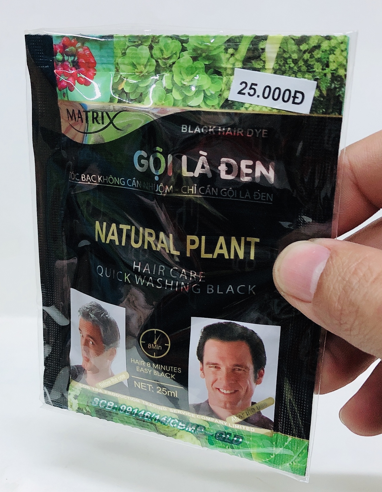 black hair dye matrix