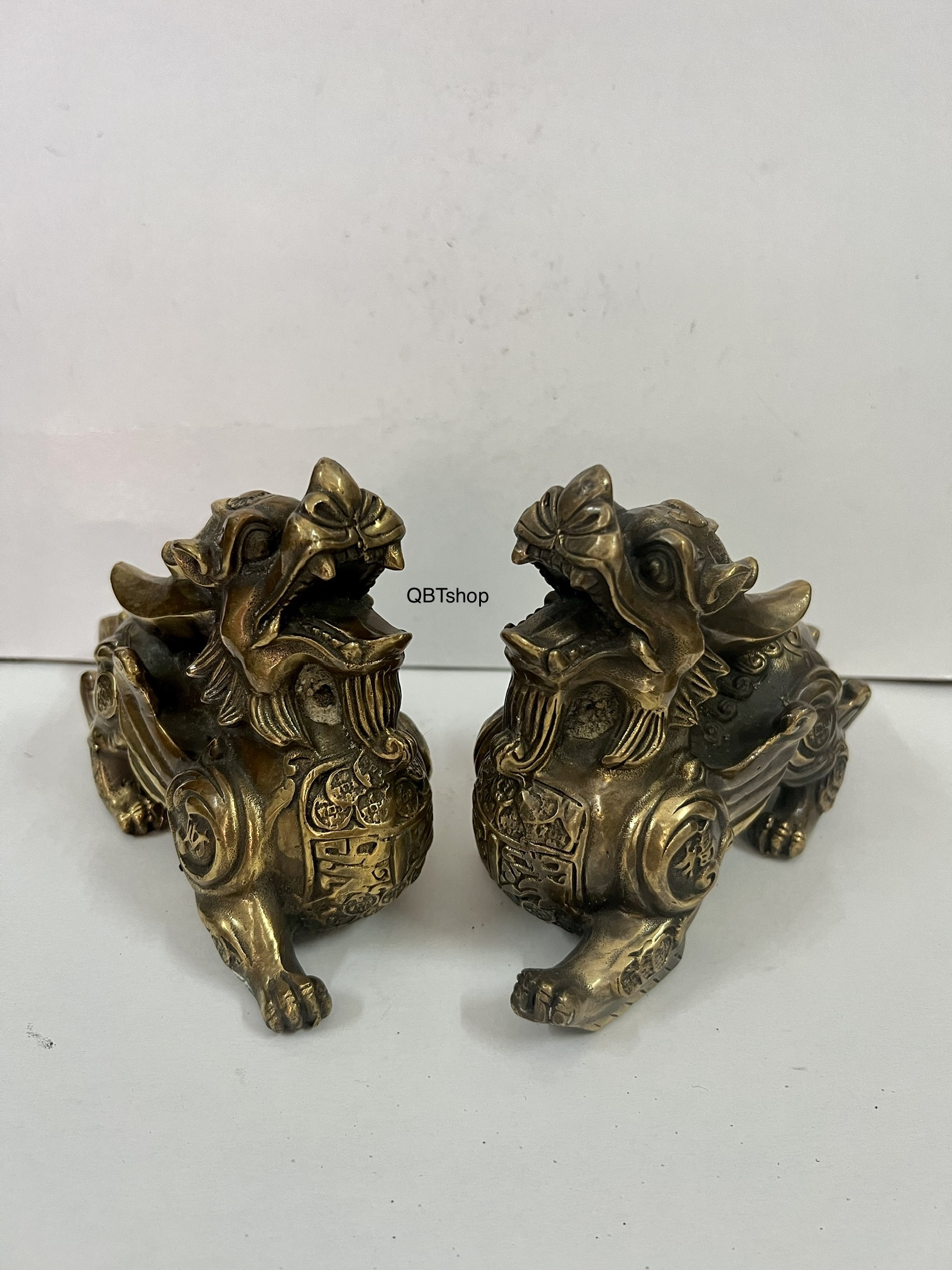 Cặp tỳ hưu trung bằng đồng
