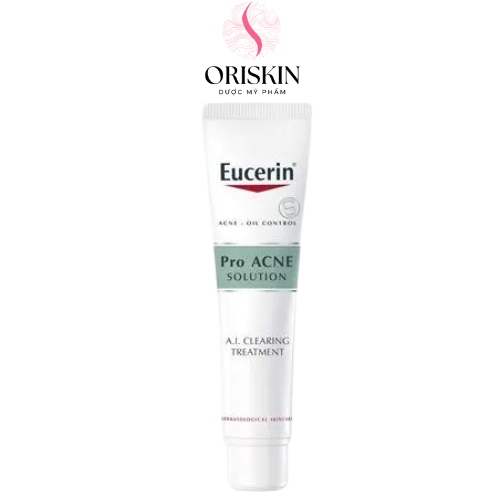 Eucerin Gel Giảm Mụn, Mờ Vết Thâm, Tái Tạo Da, Ngăn Ngừa Mụn A.I CLEARING TREAMENT 40Ml