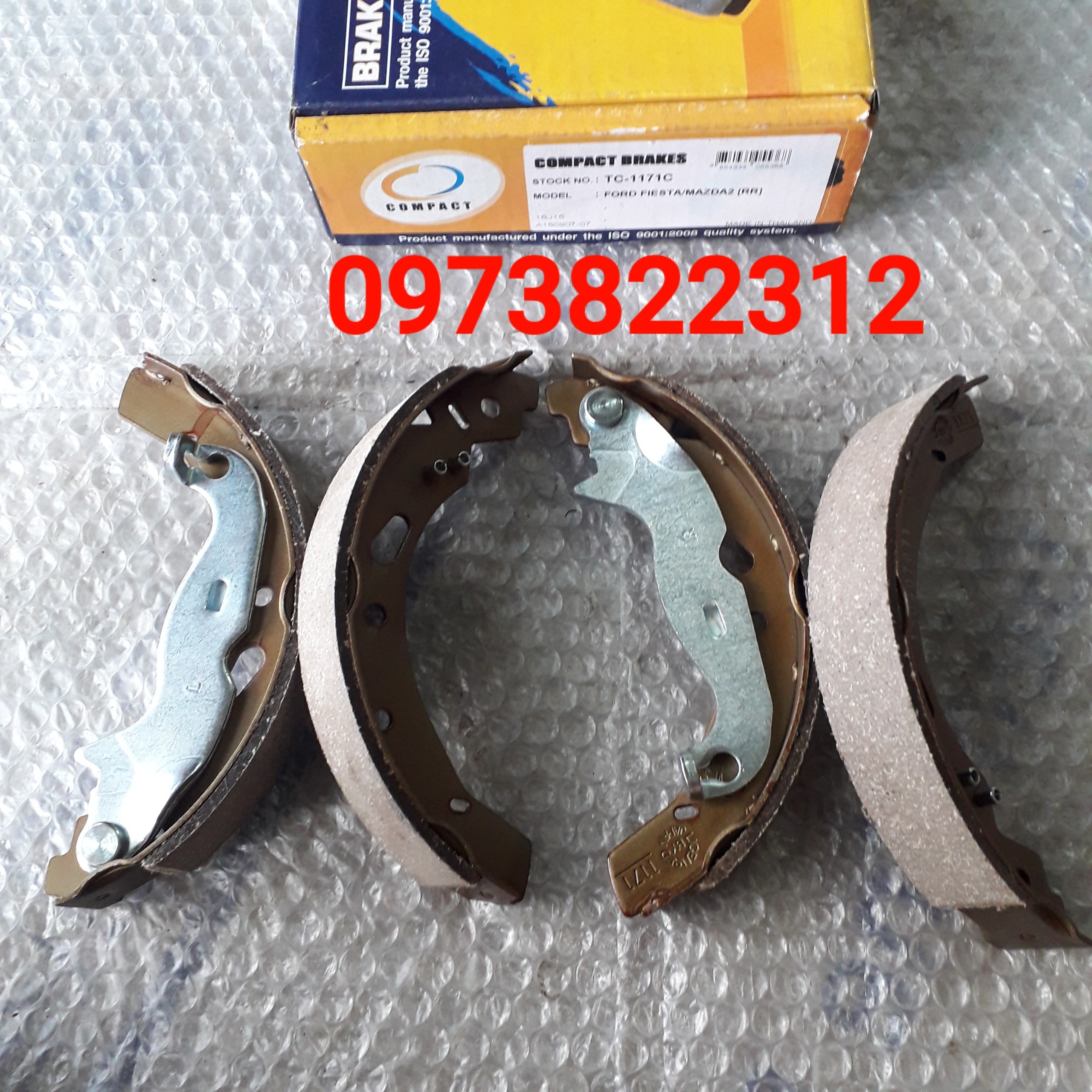 Má phanh sau Fiesta, Mazda 2 08-15 ( Má Guốc, Giá 1 Bộ ) COMPAC
