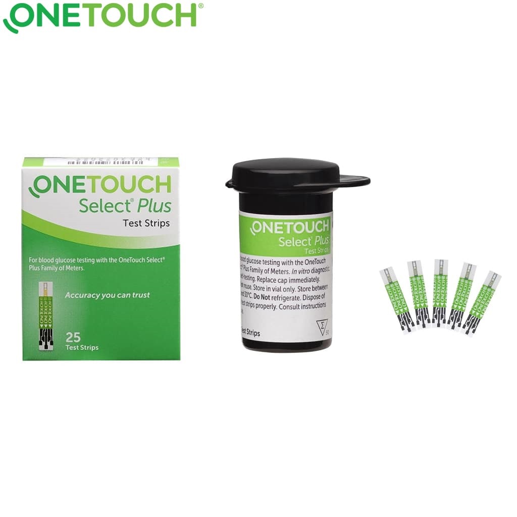 ONETOUCH SELECT PLUS 25 que - Que thử đường huyết của máy Onetouch Select Plus Simple (Chính hãng One Touch)