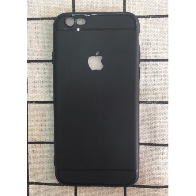 Ốp lưng silicon dẻo iphone 6/6s/6Plus/7Plus/8Plus (đen)