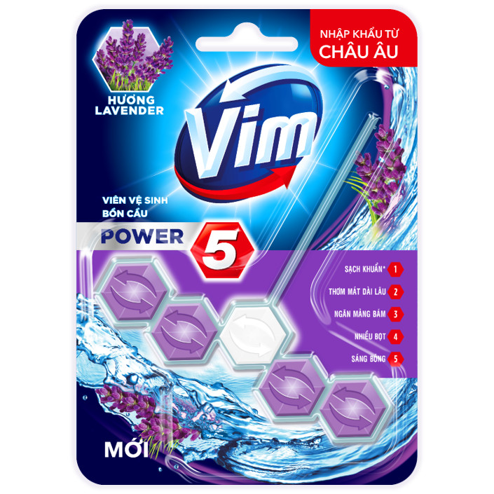 Viên Tẩy Bồn Cầu Vim Power 5 viên
