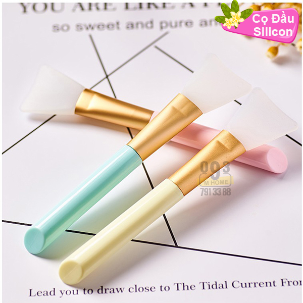 Combo 2 Cọ Silicon và Cọ Lông Mềm Quét Mặt Nạ Mask