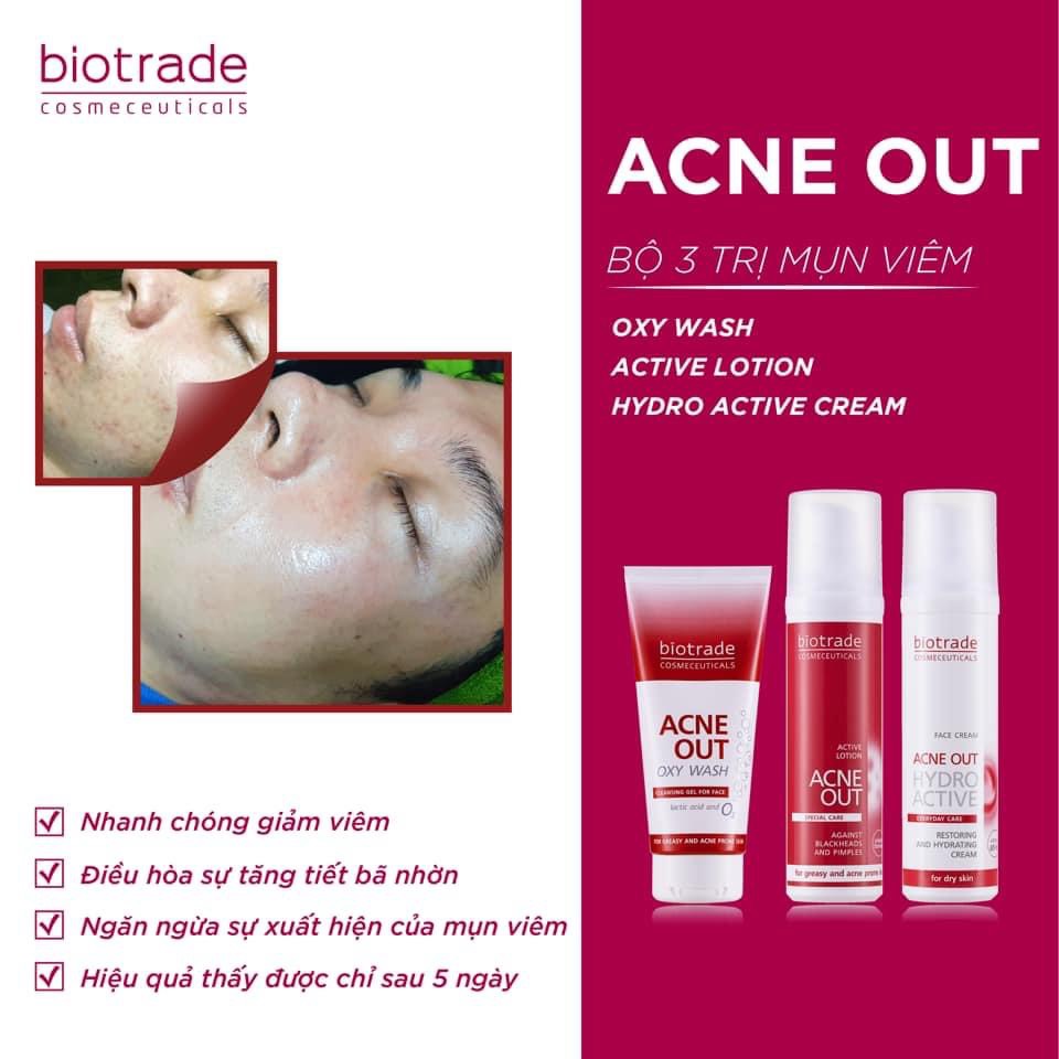 [FREESHIP - CHÍNH HÃNG] KEM DƯỠNG ẨM TRỊ MỤN BIOTRADE ACNE OUT HYDRO ACTIVE CREAM
