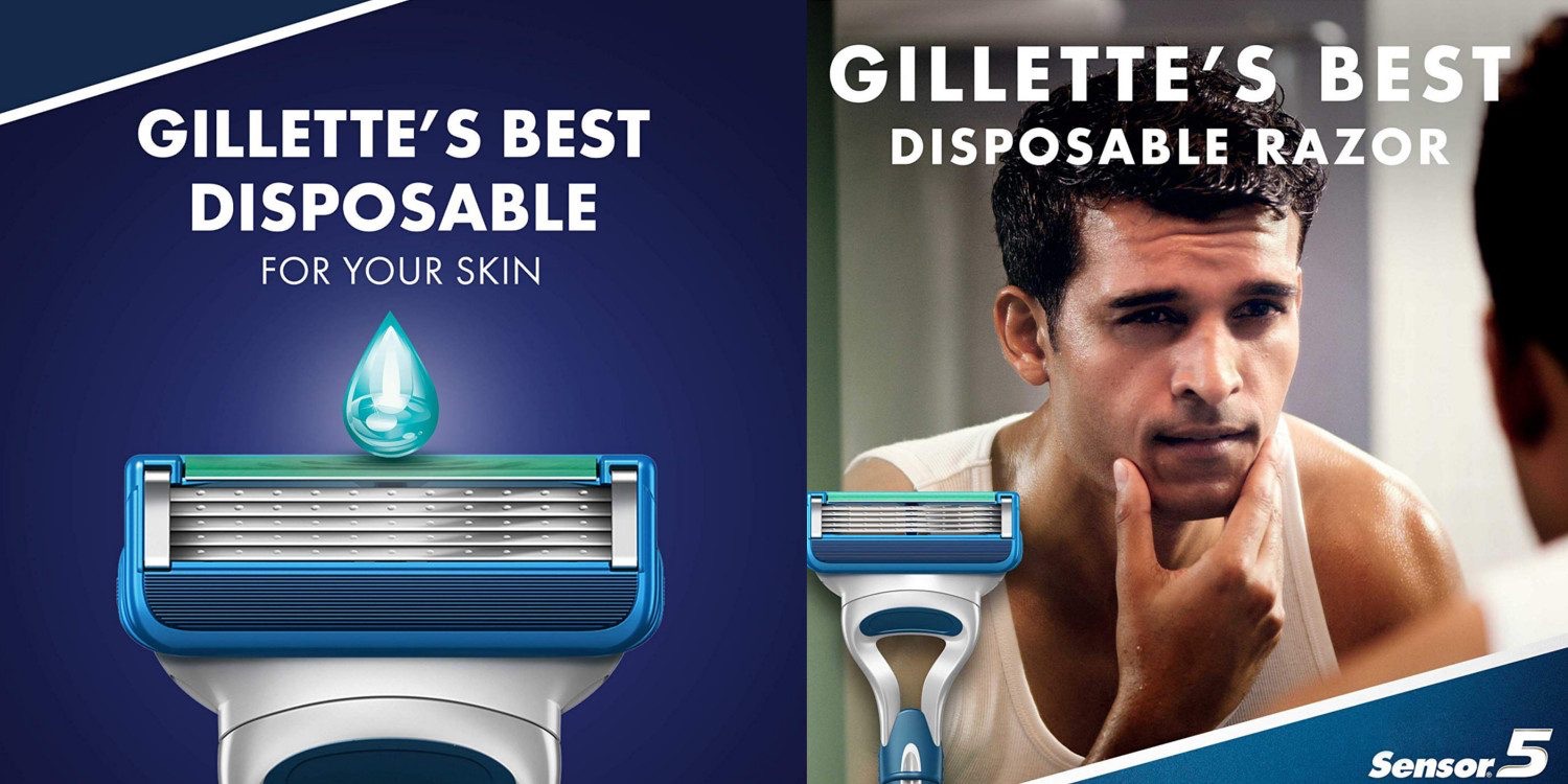 Bộ 2 Dao cạo Gillette Sensor 5 Lưỡi USA