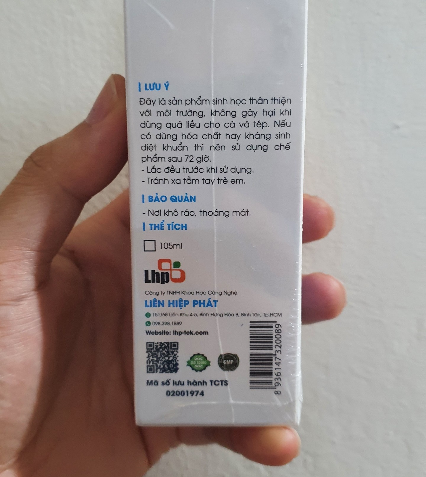 Men vi sinh Koika làm trong nước bể cá, chai 100ml