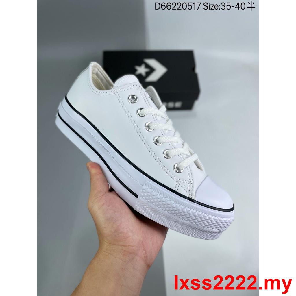 CONVERSE Converse All Star Lift Fashion Thick-soled White Low-Top ...