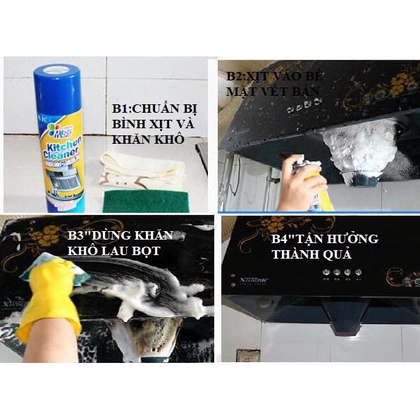 COMBO 2 BÌNH XIT VỆ SINH NHÀ BẾP CLEAN KITCHEN