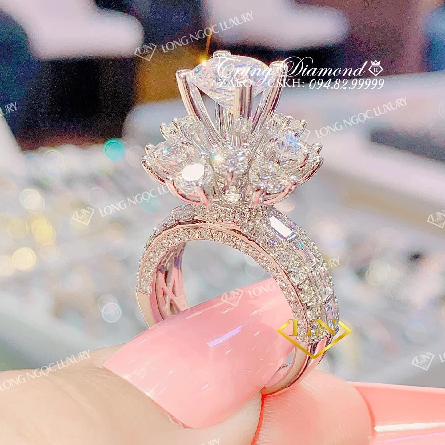 Beautiful women ring, white gold ring, sterling silver ring, luxury Phale ring, luxury diamond ring, 24K non gold ring, wedding gold ring, feng Shui stone ring women's fashion ring Royal Peacock ring-gamami jewelry v2204 promise not black