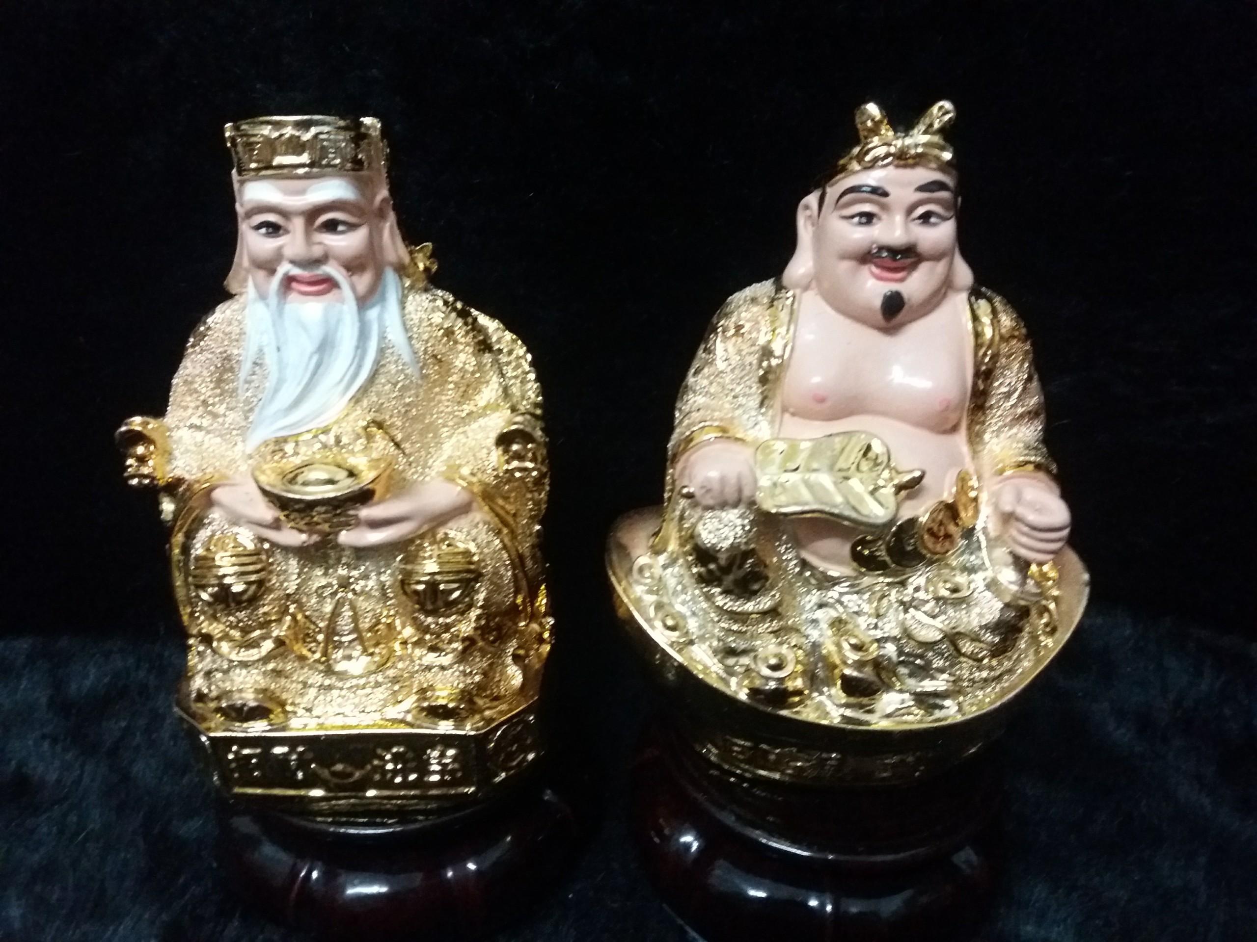 Bộ Ông Địa - Thần Tài kim sa
