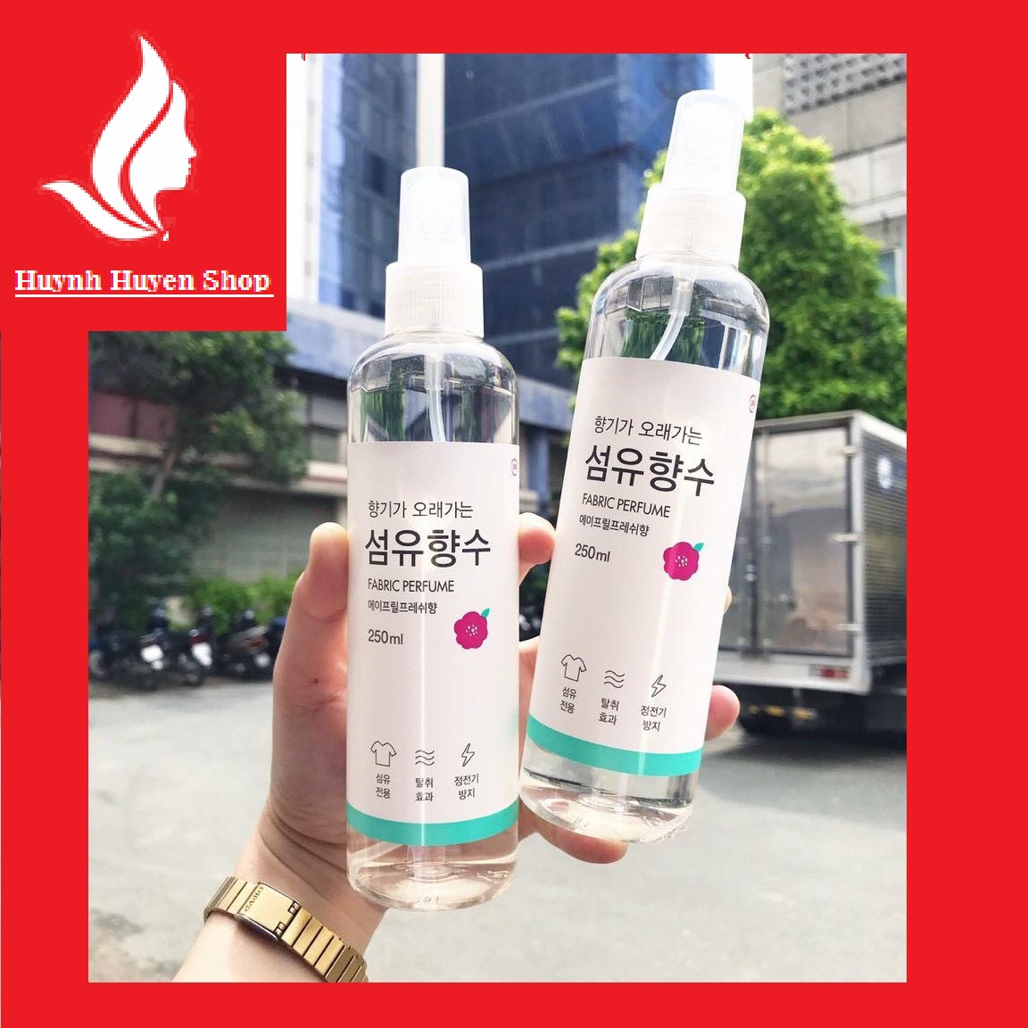 [Auth-Giá sỉ] Xịt thơm quần áo 3 mùi siêu thơm chai 250ml Hàn Quốc