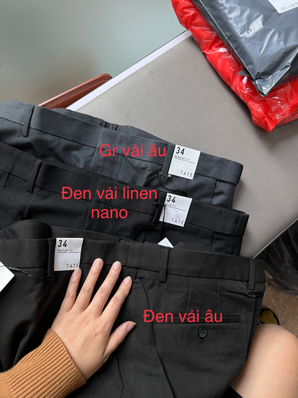 Quần âu Tate 120 hàng sample duy  sz 34