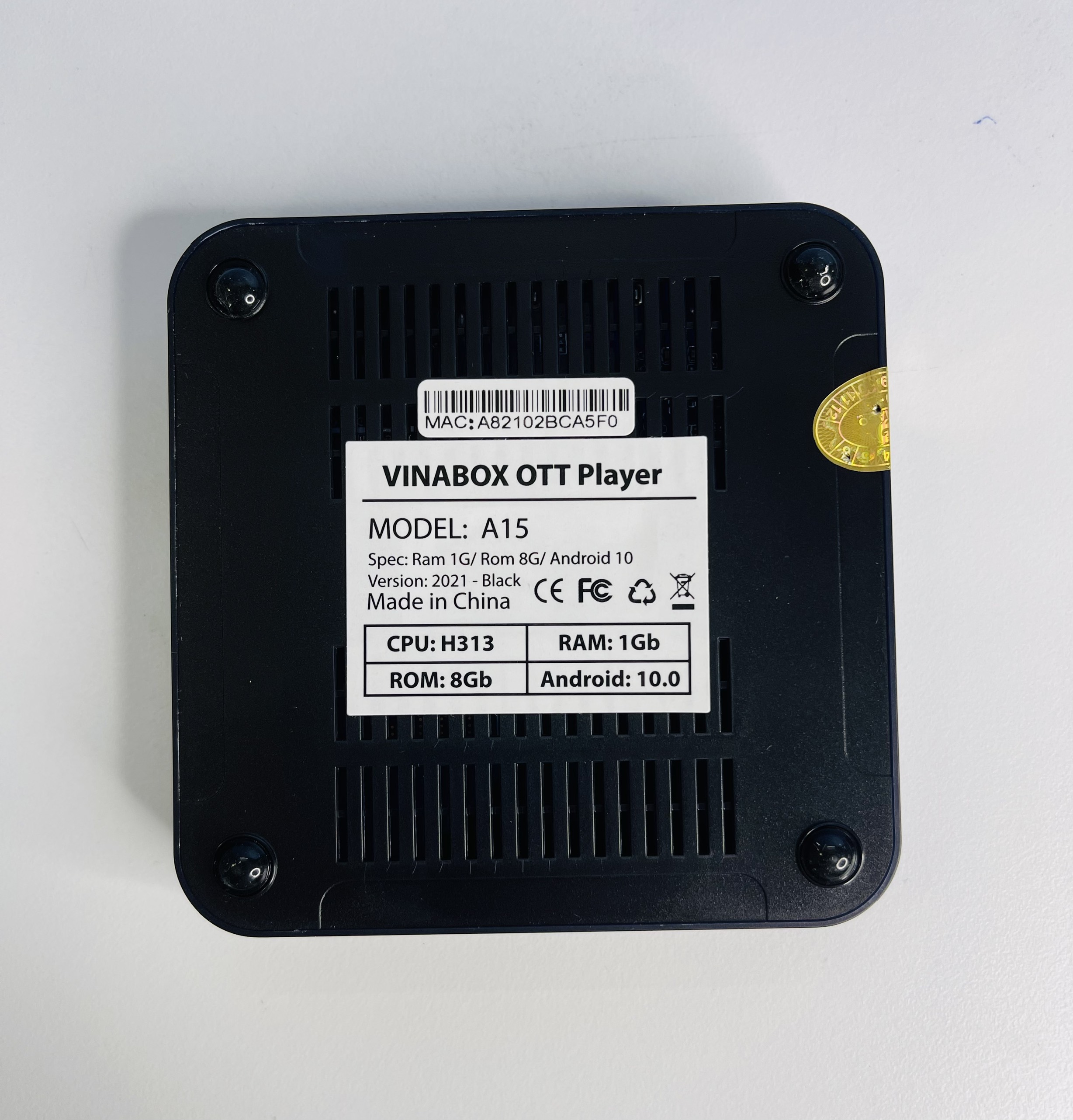 Box Vinabox A15 Đen, Android 10.0 (RAM 1GB) -SP001850
