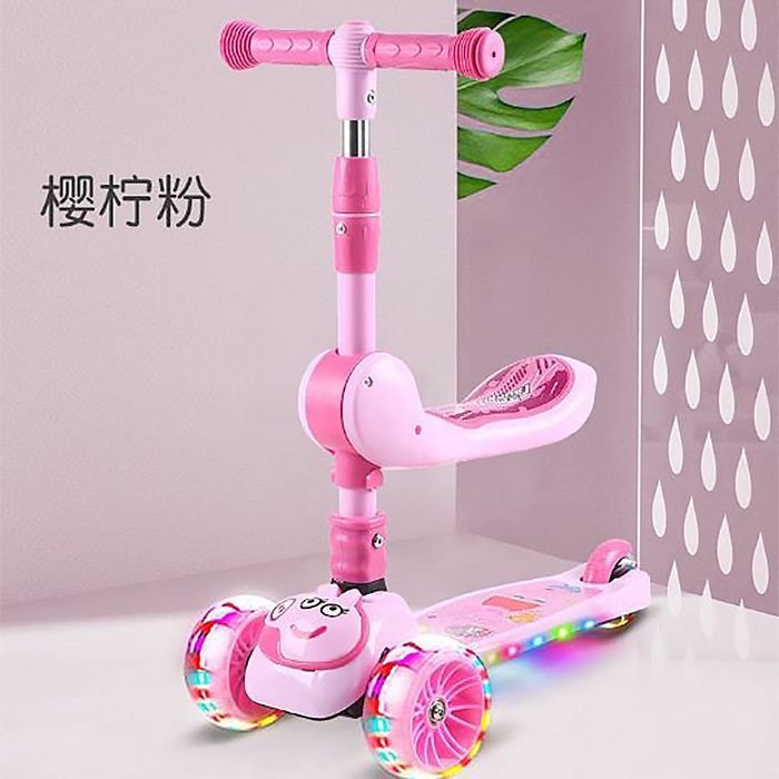 Xe trượt scooter 3 bánh có nhạc, đèn led