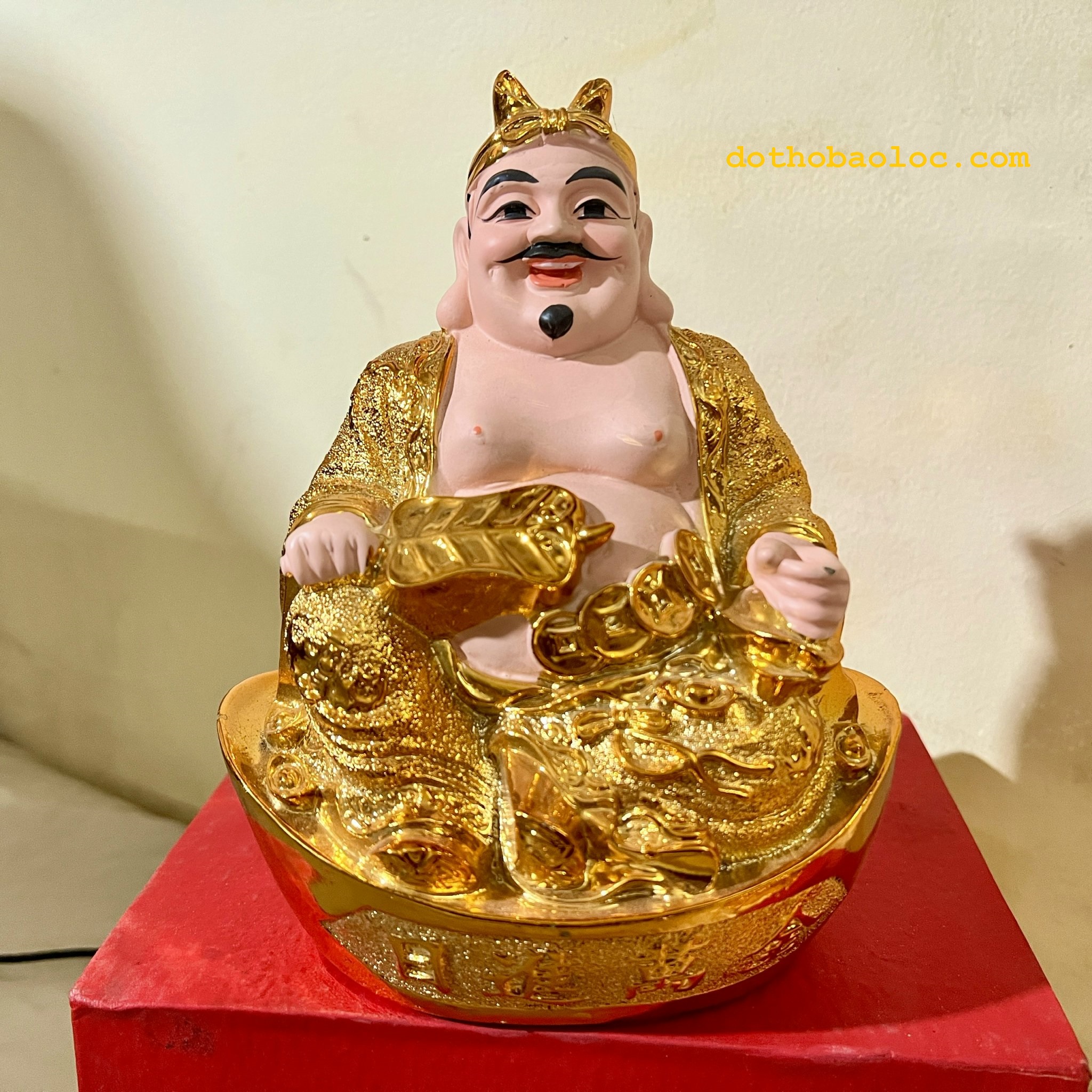 Thần Tài thổ địa kim sa vàng 3 cỡ
