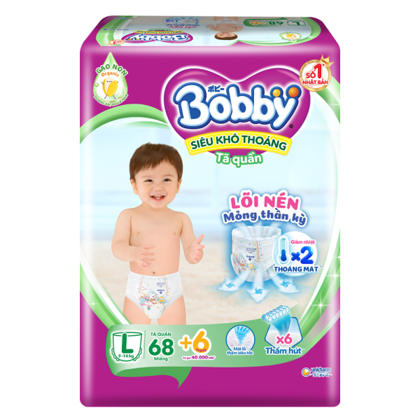 Bỉm quần Bobby M76+L68+/M42/M96/L96