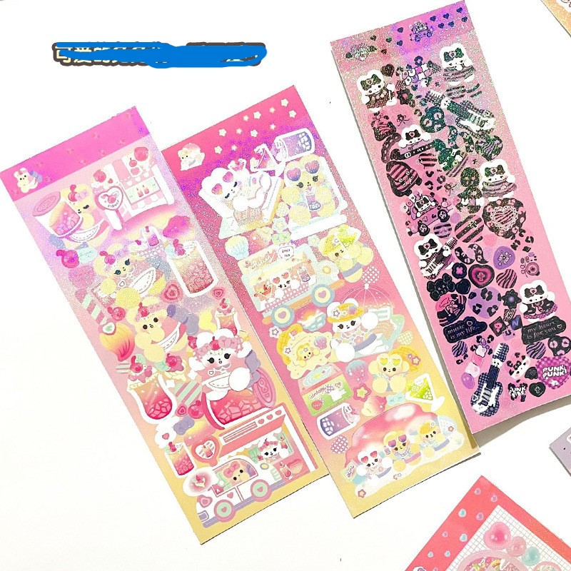 Sticker Hologram Gấu