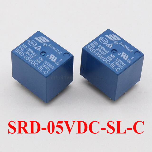combo 10 | 20 chiếc - Relay 5V 5 chân Songle - SRD-05VDC-SL-C