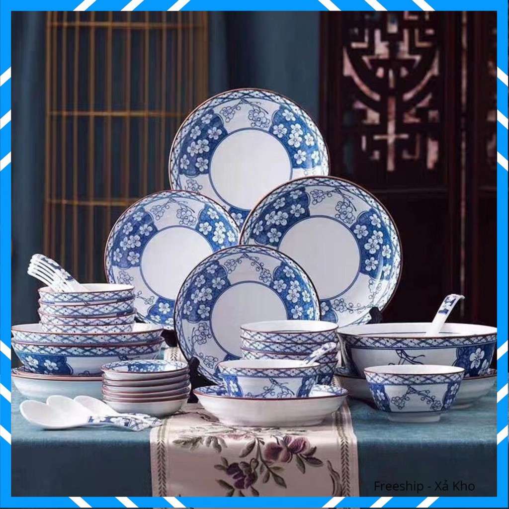 Xả Kho set 10 bát cơm sứ bát tràng mã 1509