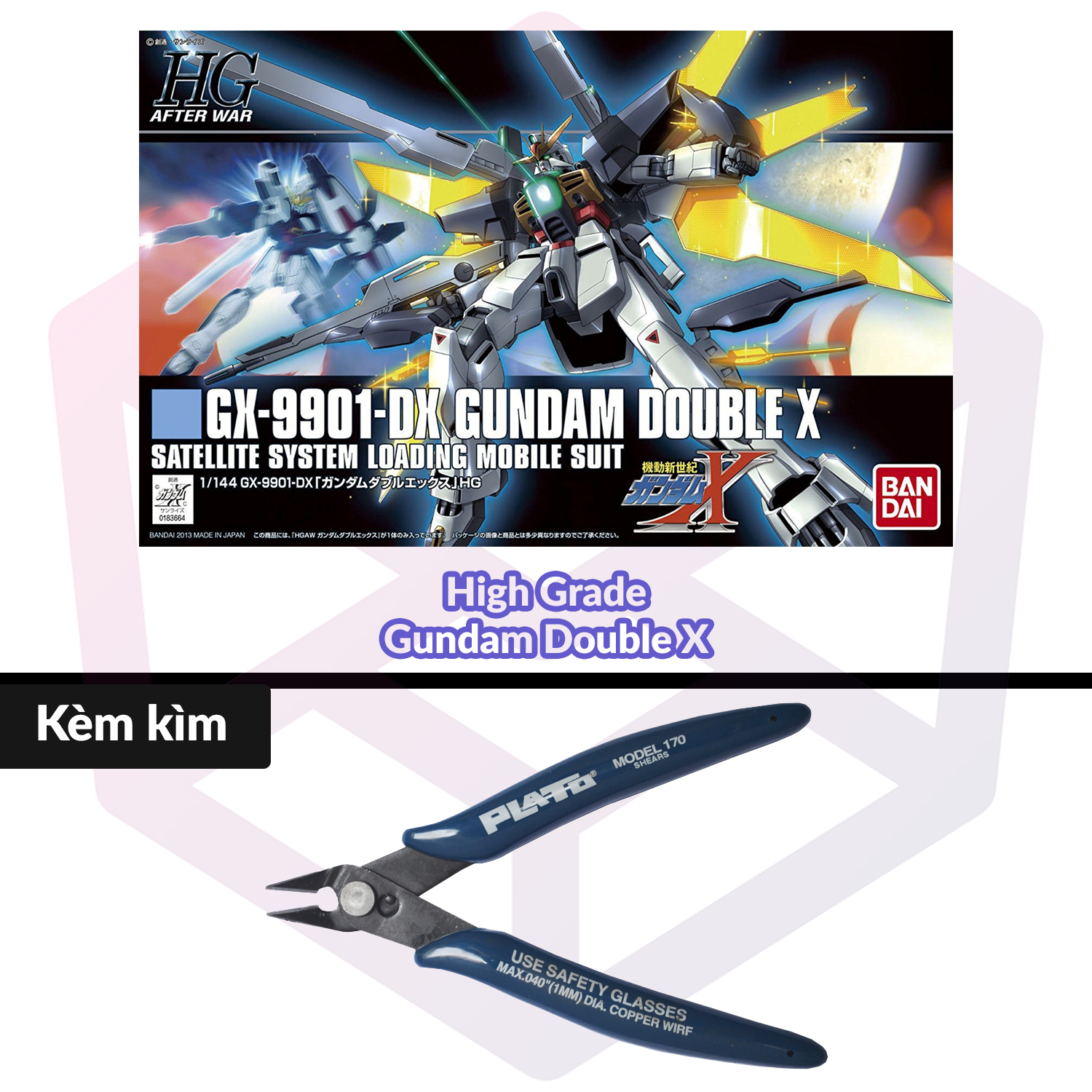 [7-11/12 VOUCHER 8%]Mô hình Gundam Bandai HG 163 Gundam Double X 1/144 Gundam X [GDB] [BHG]