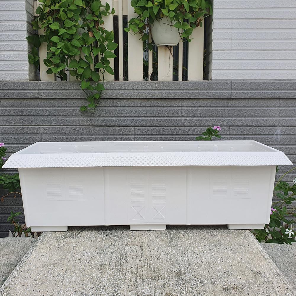 Chậu dài kiểu mái ngói nhựa dày trồng rau, hoa size 62x23x19cm-Đồ Gia Dụng Tại HCM