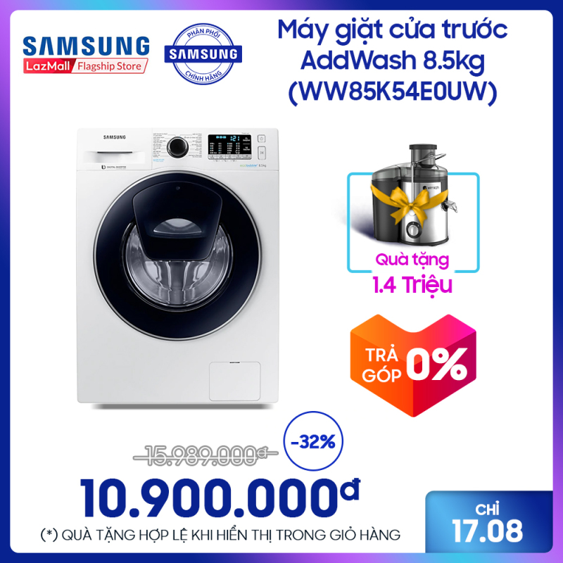 Máy giặt cửa trước Samsung AddWash 8.5kg - WW85K54E0UW chính hãng