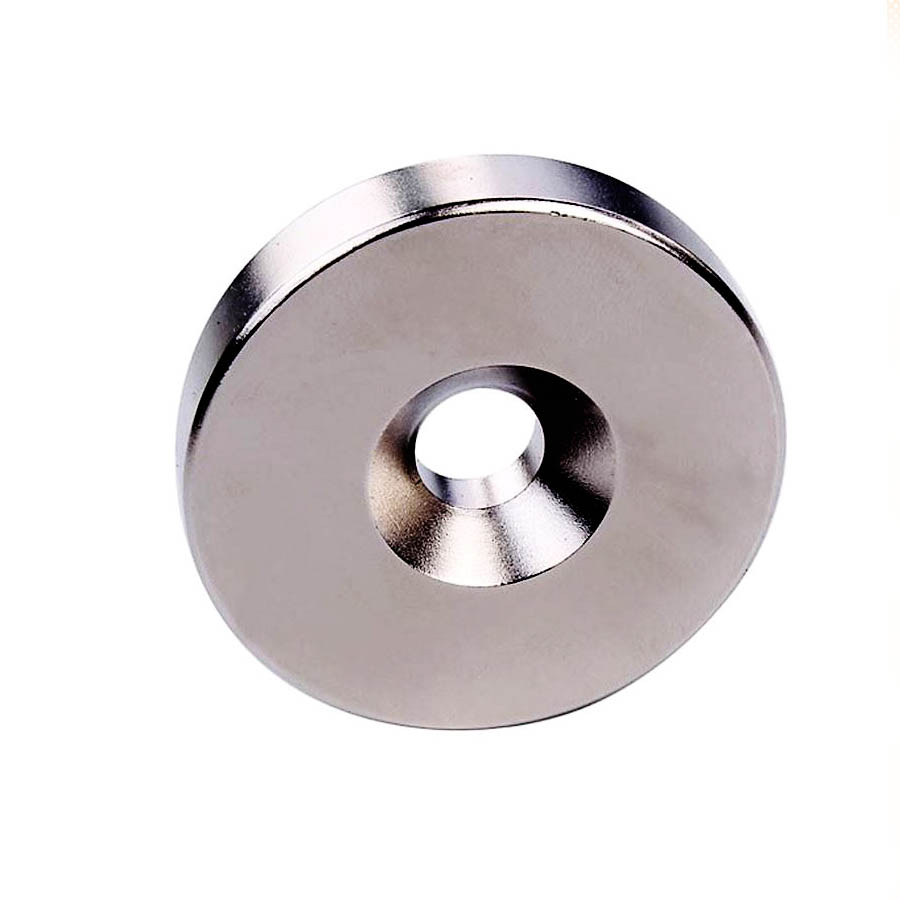 Nam châm đất hiếm 15x3mm lỗ 4mm siêu mạnh