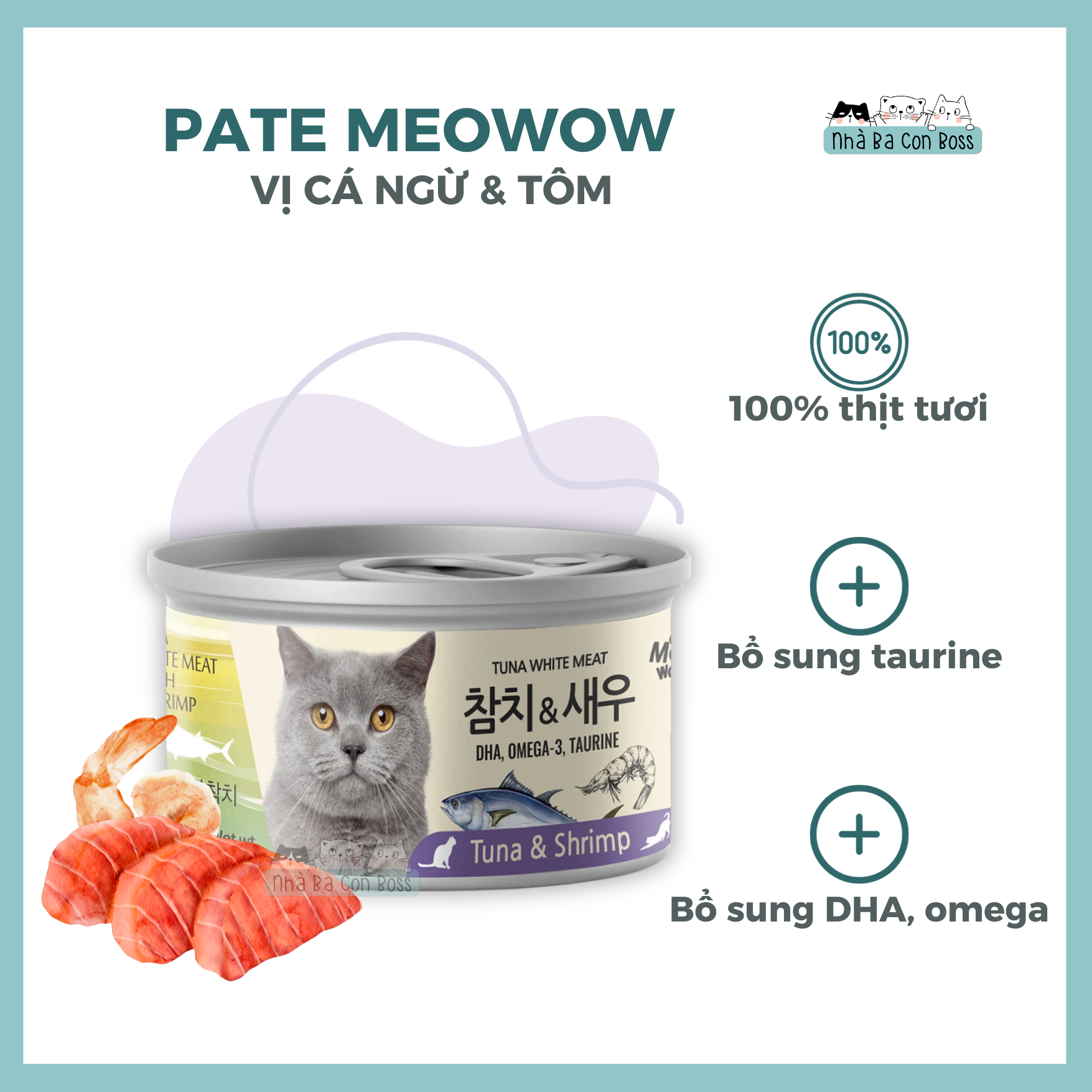 [Lon 80g] Pate Cho Mèo Meowow