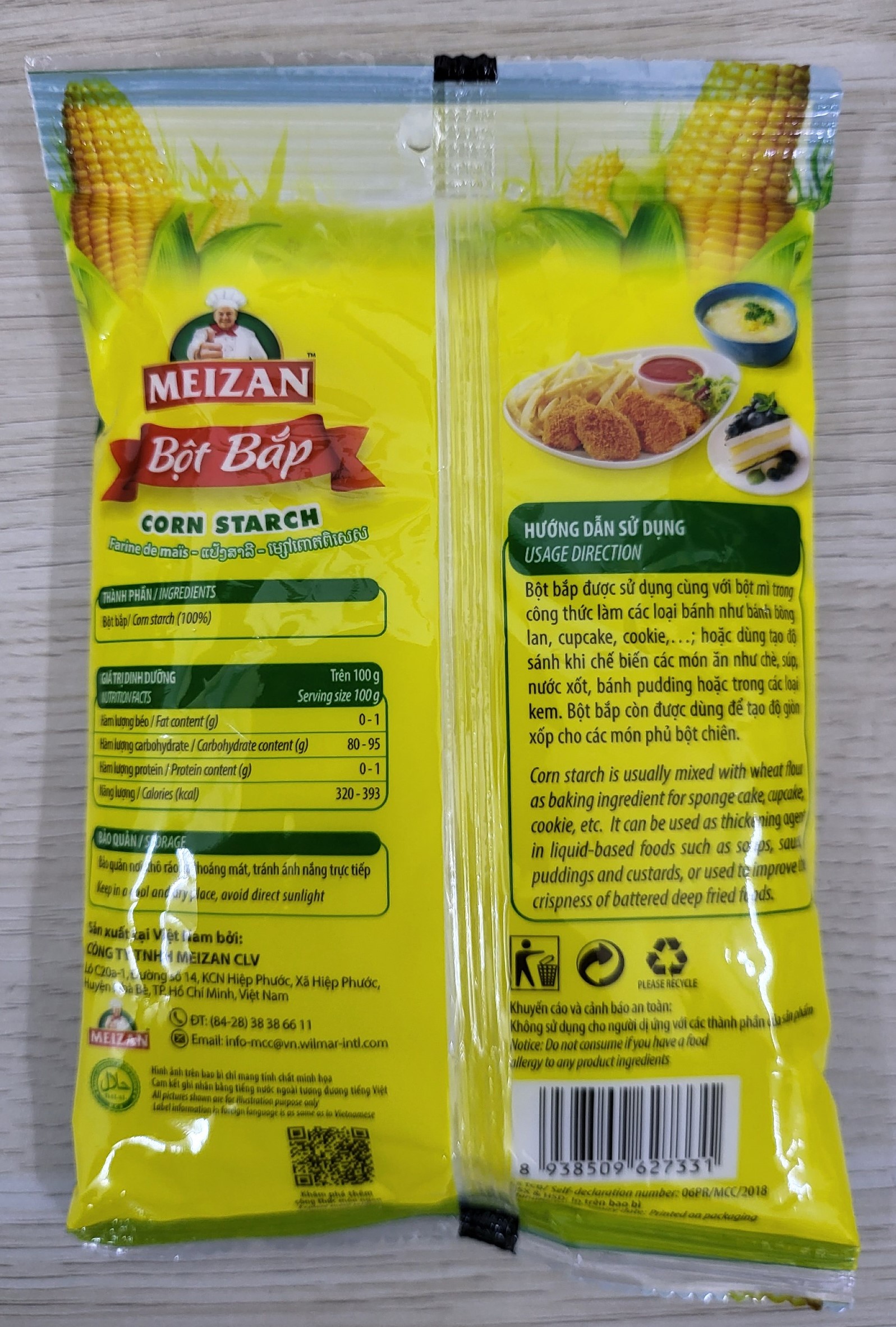 MEIZAN (túi 150g) BỘT BẮP Corn Starch (HALAL)