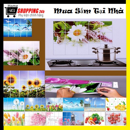 ⚡Chuyên Sỉ⚡ Miếng Dán Tường Nhà Bếp Nhiều Hình