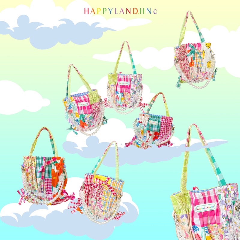 [Nhập LazXuHuong02 giảm 25k cho đơn 199k] Túi vá |  quyền Happyland.hnc