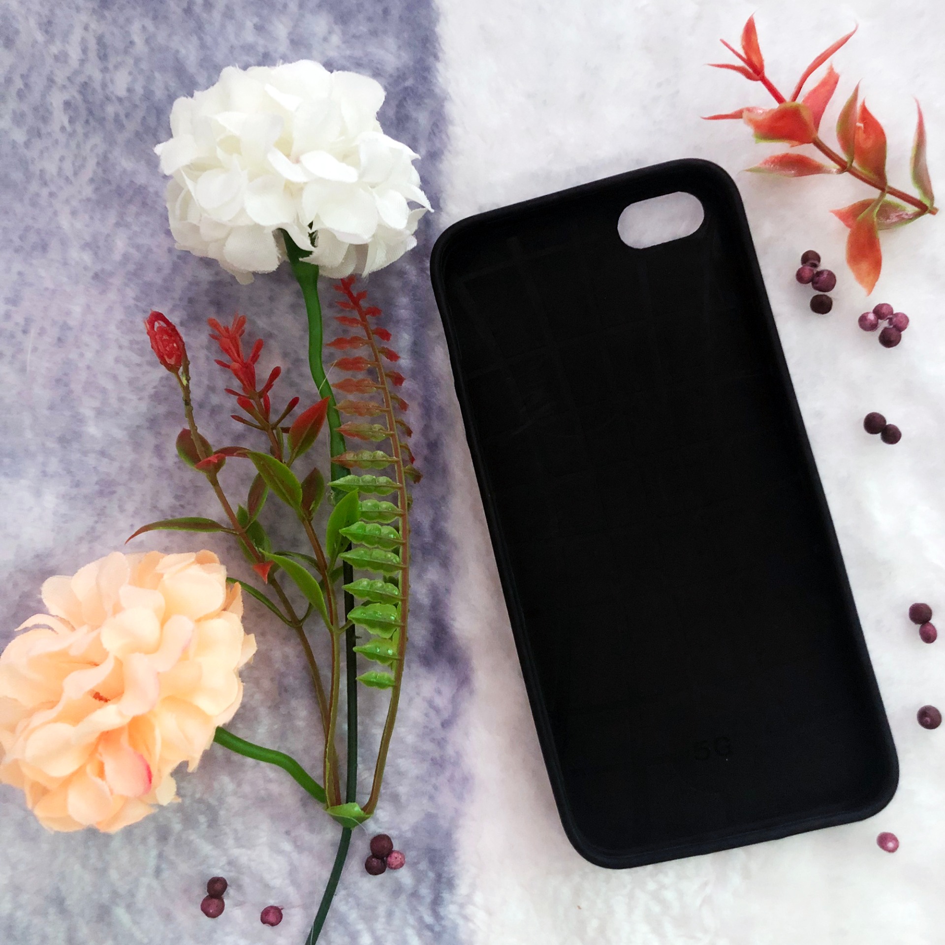 [Nhiều Mẫu] Ốp lưng dẻo Iphone 5G (Thân đen - in hình siêu cute)